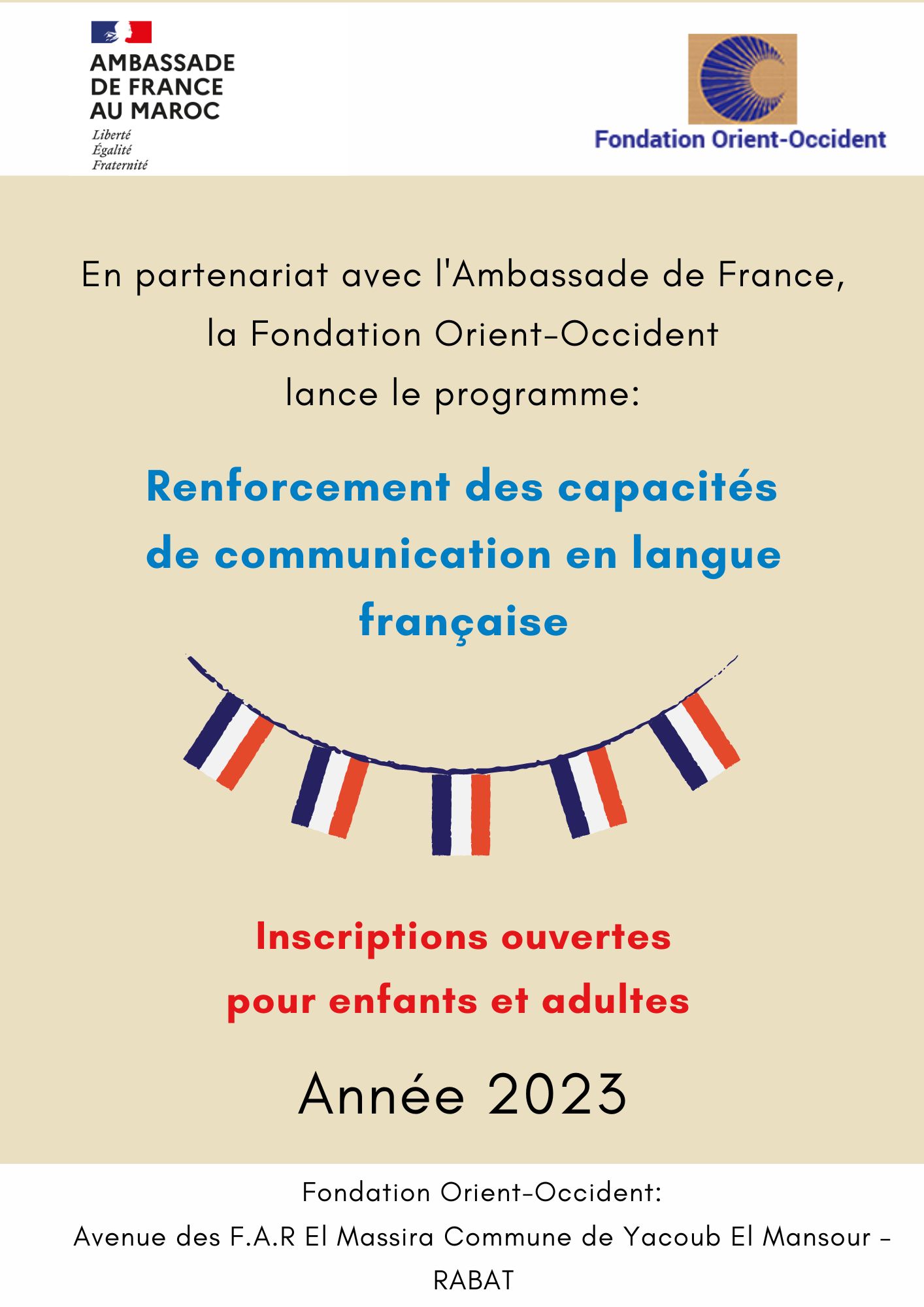 Improve your French speaking skills - Fondation Orient-Occident